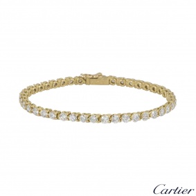Cartier Yellow Gold Diamond Line Bracelet Cartier Yellow Gold Diamond Line Bracelet